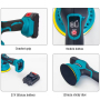 Rechargeable Lithium Battery Brushless Polisher Variable Speed Portable Cordless Polisher Kit