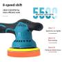 Rechargeable Lithium Battery Brushless Polisher Variable Speed Portable Cordless Polisher Kit