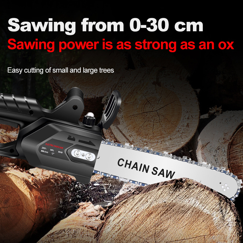 Professional 12 inch Handheld Portable Electric Chain Saws for Wood Cutting