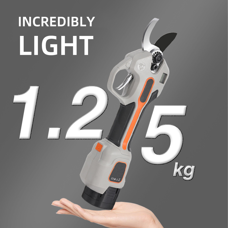 300W Rechargeable Electric Pruning Shears 30MM Opening Handheld Electric Scissors for Garden Pruning Rough Branches Fruit Trees