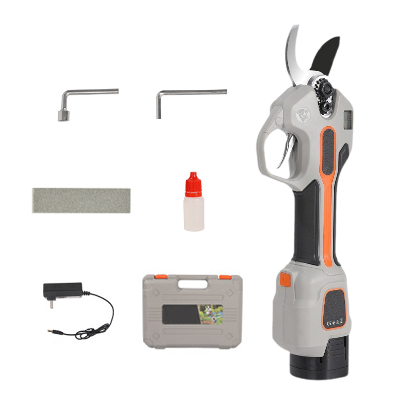 300W Rechargeable Electric Pruning Shears 30MM Opening Handheld Electric Scissors for Garden Pruning Rough Branches Fruit Trees