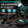 Super Bright LED Work Light Portable Rechargeable Battery Car Emergency Torch Flashlight Industrial Grade Made of Plastic