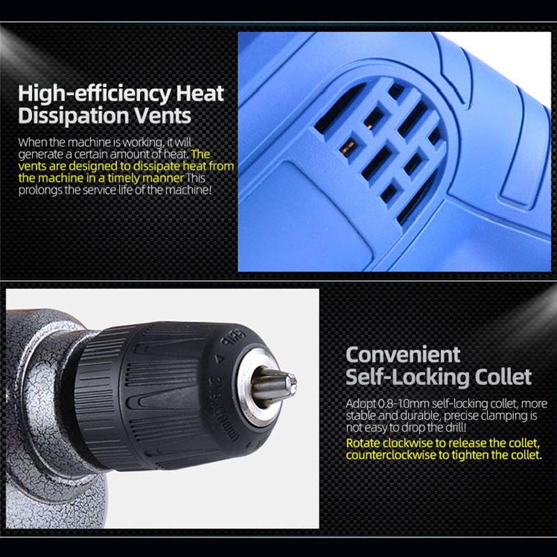 Electric Power Drill Household Impact Drill Wired Plug-In Multifunctional Power Tool Drill