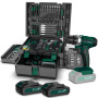 21V Home Repair Cordless Power Drill Tool Kit with 255pcs Electric Accessories OEM Customizable Battery Powered for Electricians
