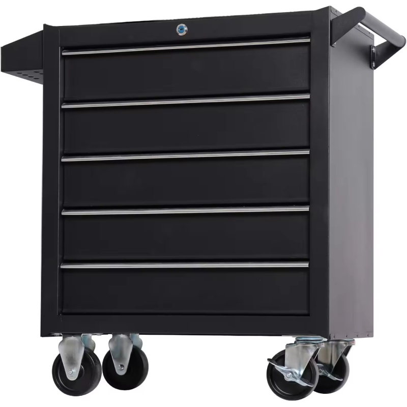 Promotional 5 Drawers Roller Cabinet Tool Trolley Mobile Toolbox Steel Rolling Tool Cabinet Rolling Tool Chest on Wheels