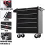 Promotional 5 Drawers Roller Cabinet Tool Trolley Mobile Toolbox Steel Rolling Tool Cabinet Rolling Tool Chest on Wheels