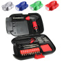 Professional ABS 22-Piece Work Light Flashlight Toolbox Tool Set with Light Tape Measure Bit