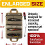 Factory Custom Logo Heavy Duty Roll Up Tool Organizer With 6 Tool Pouches Small Tool Bag With Detachable Pouches