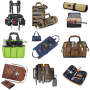 Factory Custom Logo Heavy Duty Roll Up Tool Organizer With 6 Tool Pouches Small Tool Bag With Detachable Pouches
