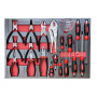 7-Drawer Trolley Box Ball Bearing Slides Locking System Tool Chest Professional Metal Tool Cabinet with 369PCS Hand Tools