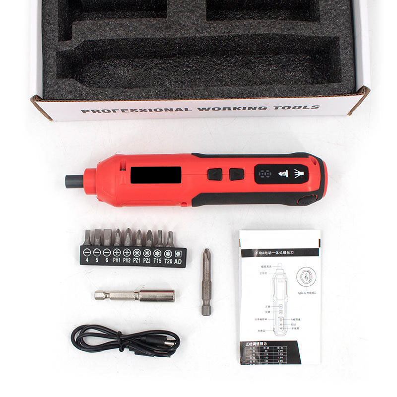Small electric screwdriver Household lithium electric screwdriver bit set Multi-function rechargeable electric screwdriver set