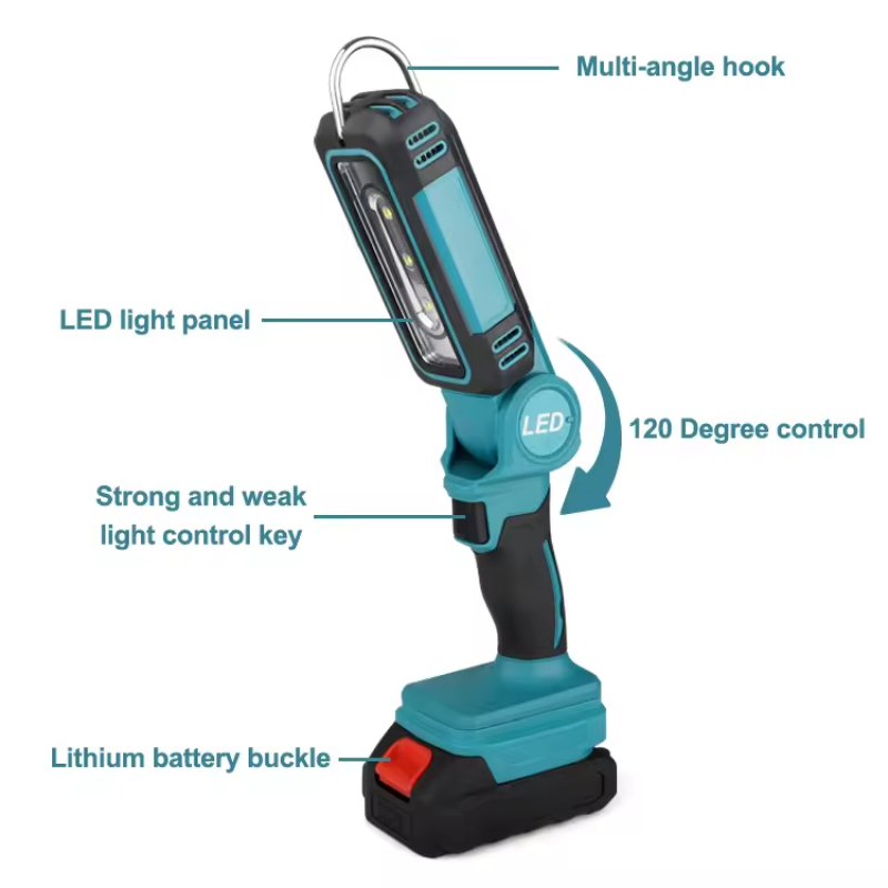 Adjustable Emergency Li-ion Battery Work Light Powerful LED Wireless Household Power Tool Industrial Grade LED Work Lamp