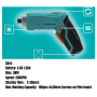 3.7v Electric Rechargeable Battery Power Screw Driver lithium cordless screwdriver