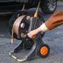 Portable Garden Water Hose Reel Cart with Wheels