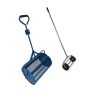 24 Inch Compost Spreader Metal Mesh Basket for Grass Seed Lawns Manure Fertilizer & 16.5 Inch Lawn Aerator Tool