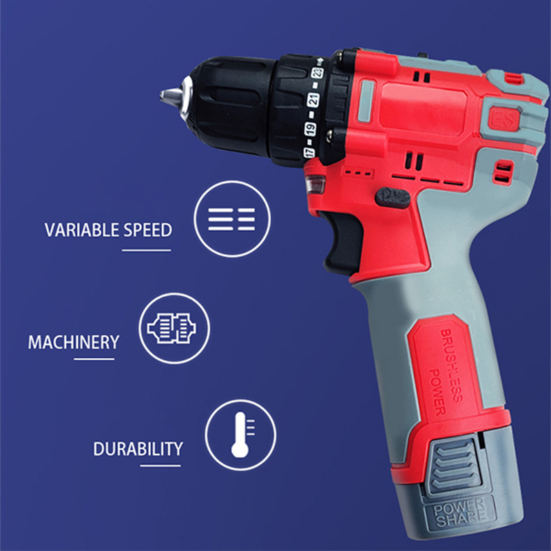 Impact Brushless Cordless Battery Power Drill