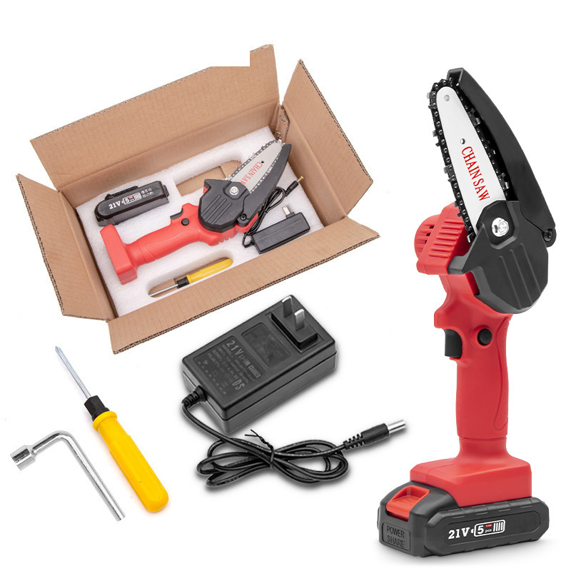 Mini Electric Power Tools Chainsaw Wireless Handheld Charging Electric Saw Woodworking Saw For Garden Tools