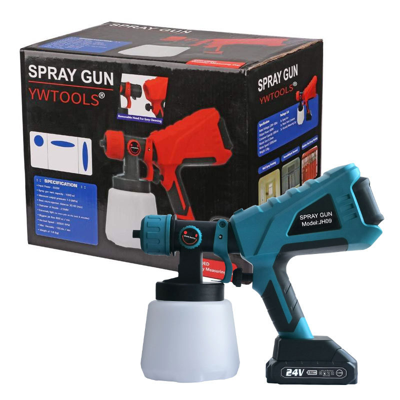 Cordless Wireless Portable Lithium Battery Power Sprayer Multi Function Electric Hand Held Paint Spray Gun