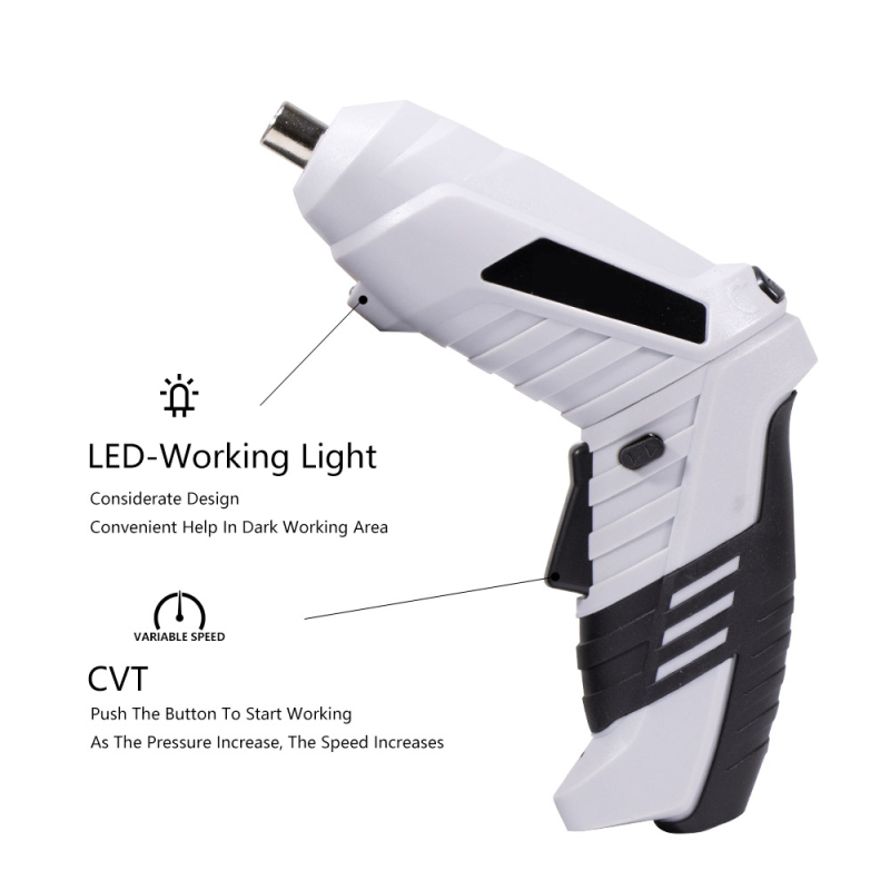Ananke Tools Power Tool 3.6V Rechargeable Electric Mini Cordless Screwdriver Set