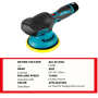 Cordless Mini Polisher 6Gears Car Polishing Machine 12V Electric Cars Polish Machines Adjustment Speed