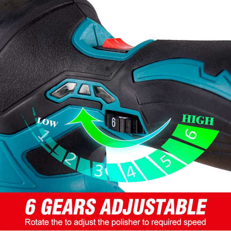 Cordless Mini Polisher 6Gears Car Polishing Machine 12V Electric Cars Polish Machines Adjustment Speed