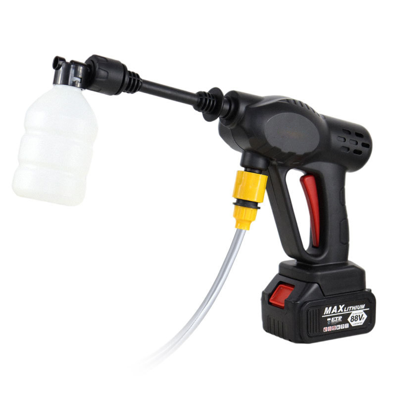 Water Spray Gun Car Wash Wireless Lithium Battery Portable High Pressure Car Washer