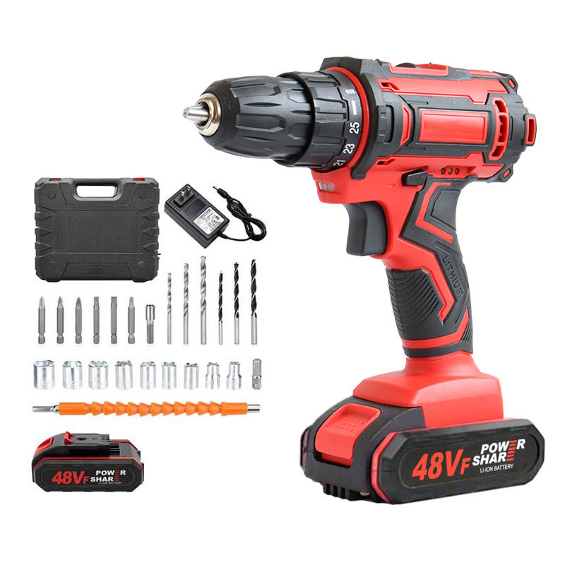 Rechargeable Battery Power Tools Hand Drill Machine Electric Cordless Drill Power Drills