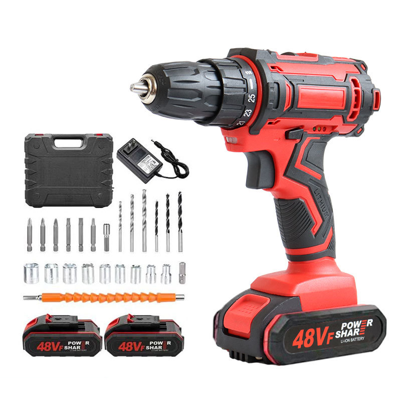 Rechargeable Battery Power Tools Hand Drill Machine Electric Cordless Drill Power Drills
