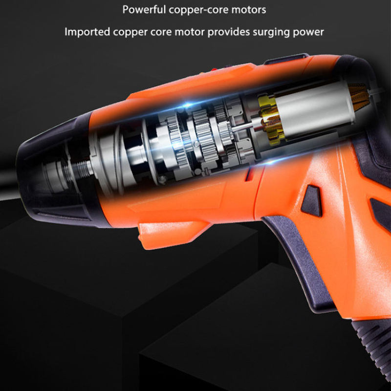 Power Screw Drivers Cordless Electric Screwdriver Rechargeable Lithium Battery Set Tools