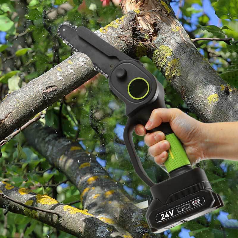 6 Inch Battery Lithium Chainsaw Portable Cordless Mini Electric Chainsaw