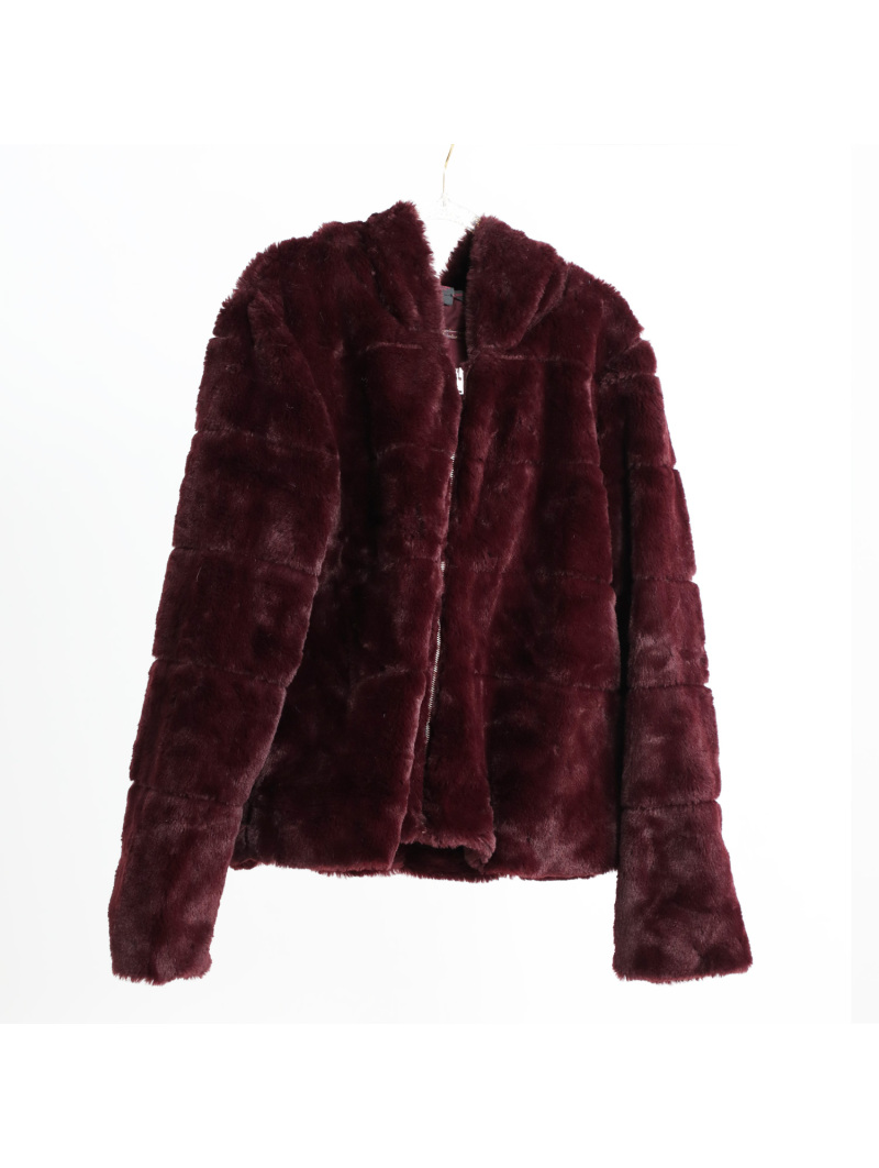 Women Plush Fluffy New in Outerwear Wool Blends Coats