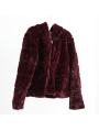 Women Plush Fluffy New in Outerwear Wool Blends Coats