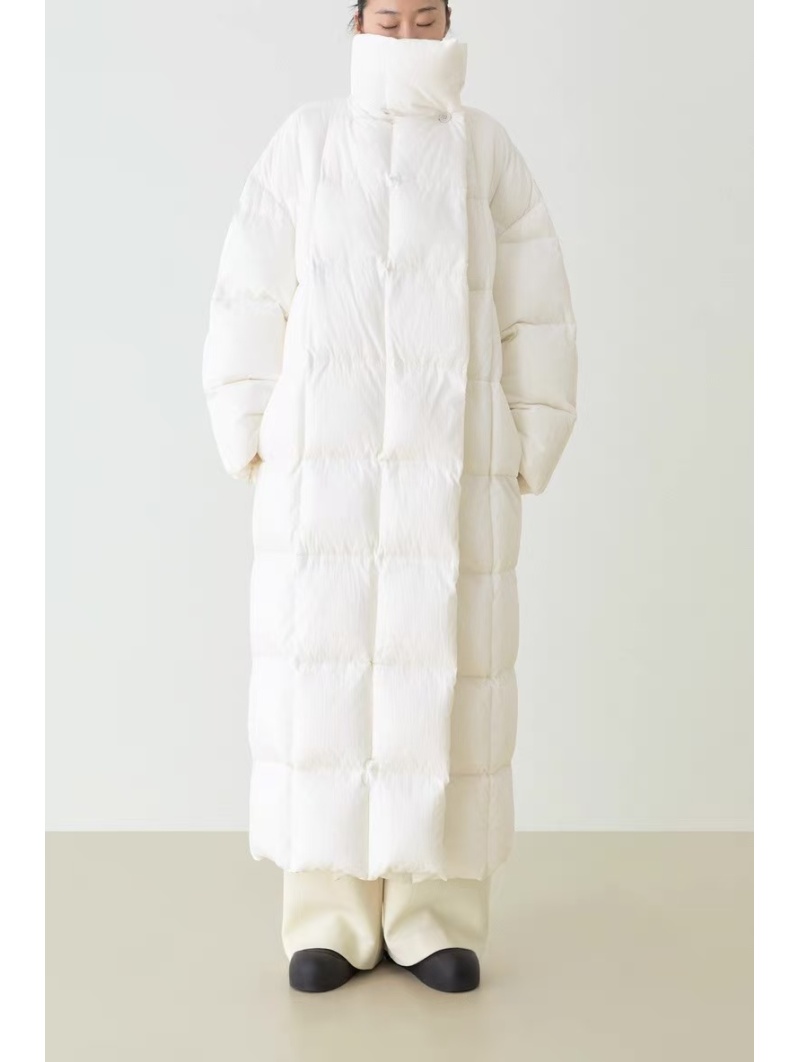 White Long Puffer Coat