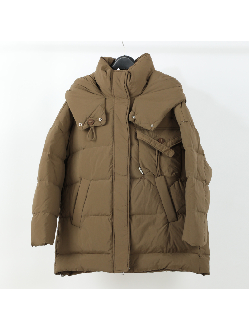 Winter Medium-length Hooded Down Jacket Korean Style