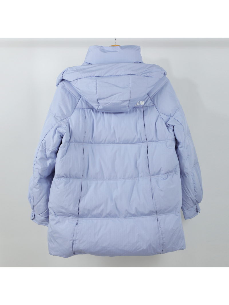 White Duck Down Jacket Hooded Winter Thick Long Outwear