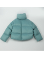 Warm Short Coat Fashionable Zipper Full Sleeve Down Jacket