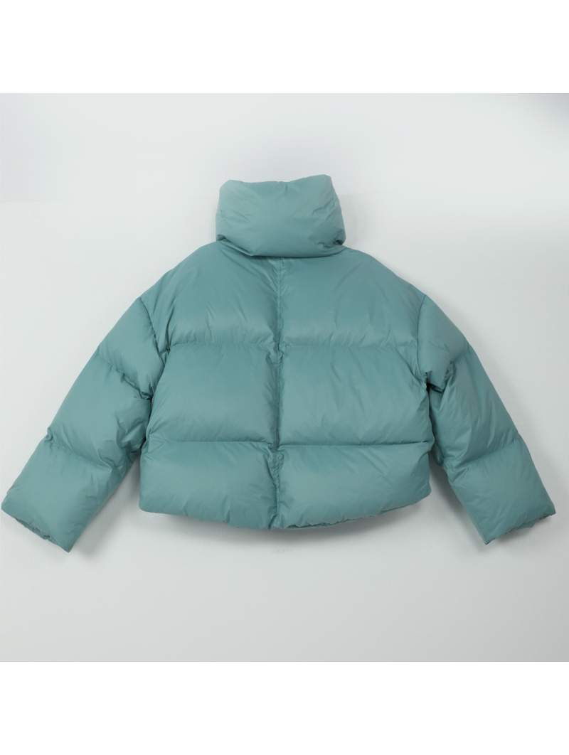 Warm Short Coat Fashionable Zipper Full Sleeve Down Jacket