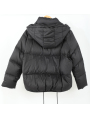 White Duck Down Jacket with Hood Warm Outwear