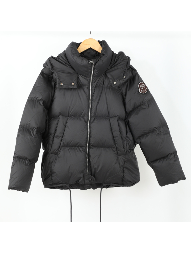 White Duck Down Jacket with Hood Warm Outwear