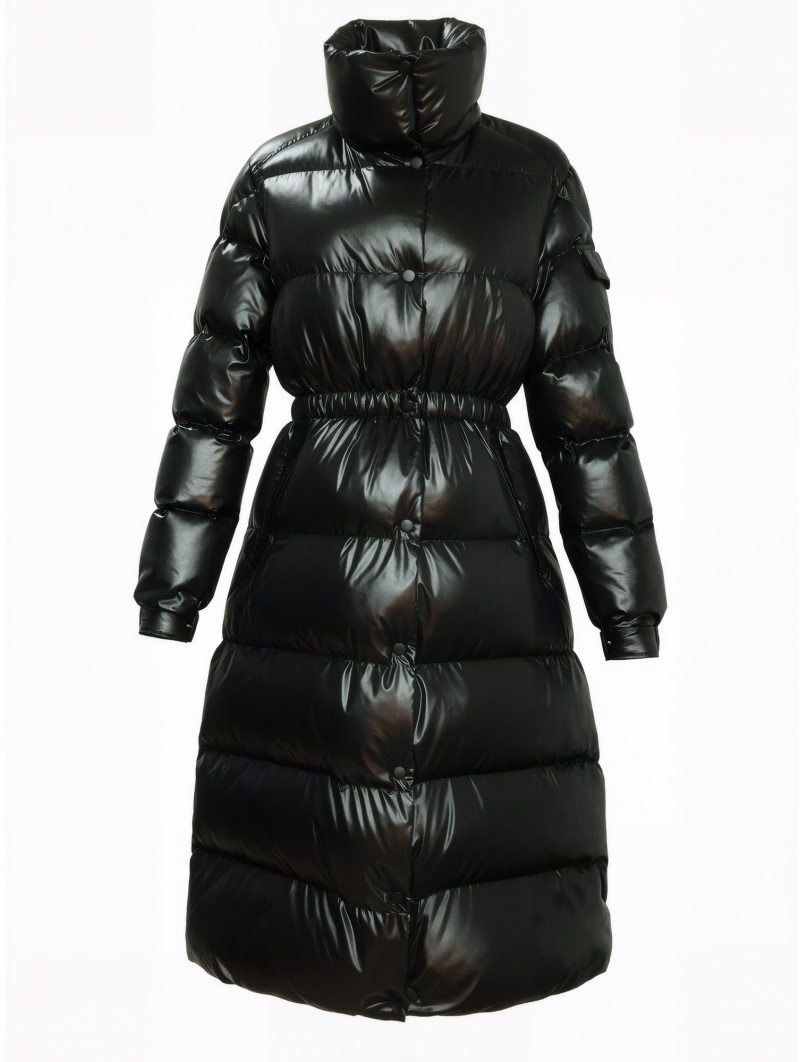 Noir Gloss Long Down Coat
