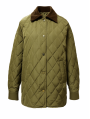 Olive Corduroy Quilted Coat