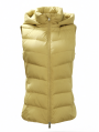 Khaki Hooded Puffer Vest