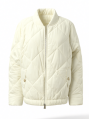 Cream Quilted Puffer Jacket