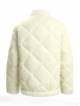 Cream Quilted Puffer Jacket