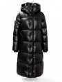 Black Shiny Long Puffer Coat