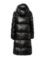 Black Shiny Long Puffer Coat