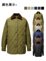 Olive Corduroy Quilted Coat
