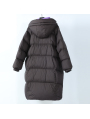 White Duck Down Puffer Jacket Women Thickened Hooded Stand Collar Coat 