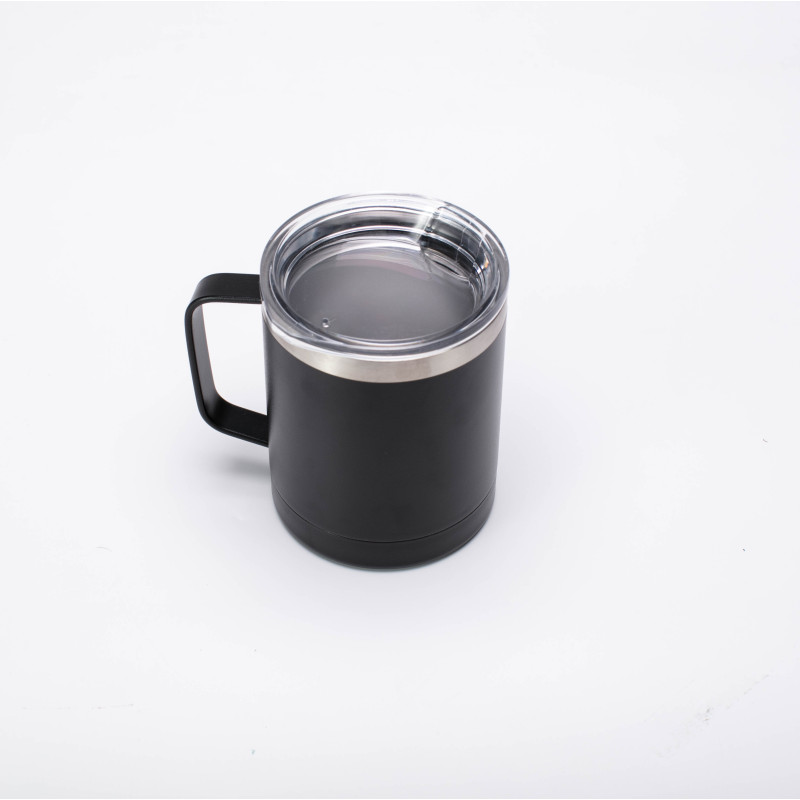 Tazza da caffè preferita da 10 once con stampa a sublimazione, tazza da viaggio in acciaio inossidabile, bicchiere basso isolato con manico