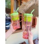 2023 Hot Sale High Temperature Resistance Tumbler With Straw And Handle 40oz Plastic Tumbler Water Bottle